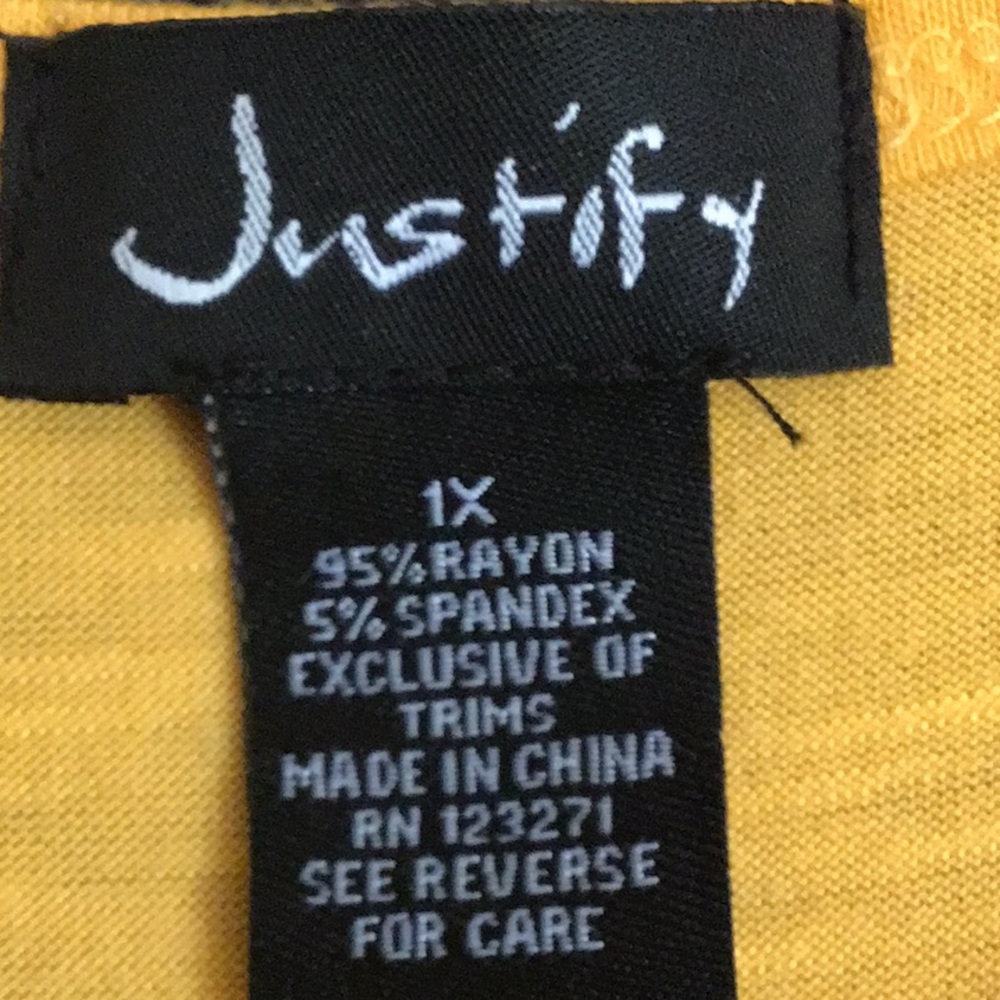 1X Justify Soft Silky V-Neck 3@$12 - Picture 3 of 3
